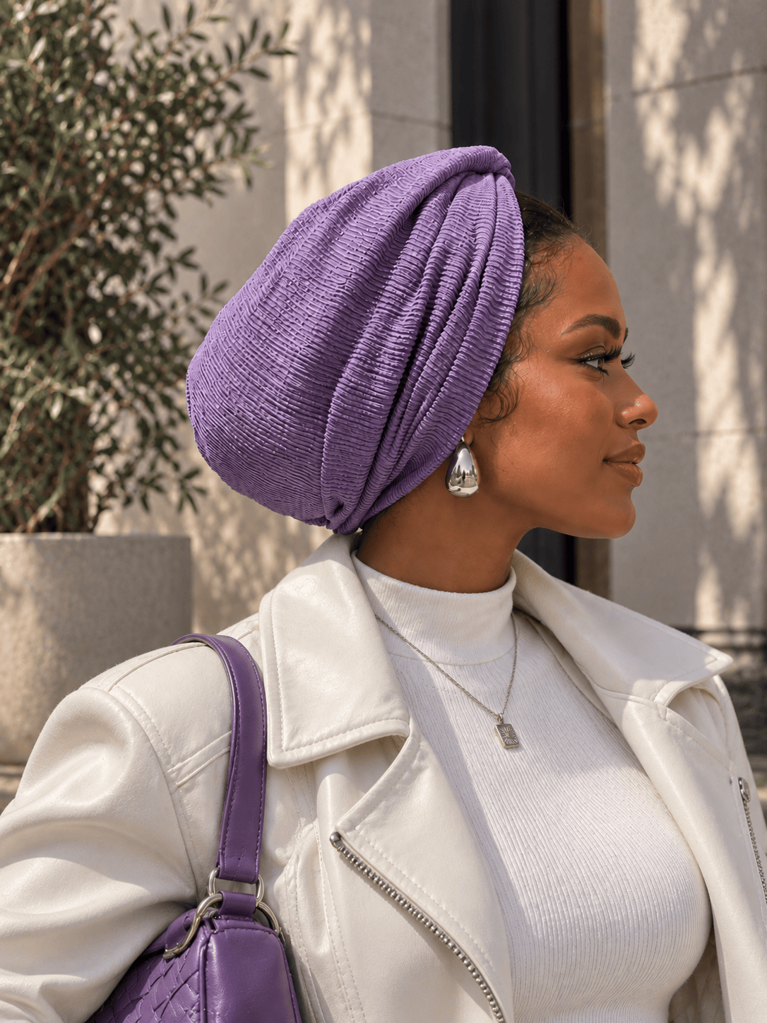 Beanie Twist Cross - Lavender
