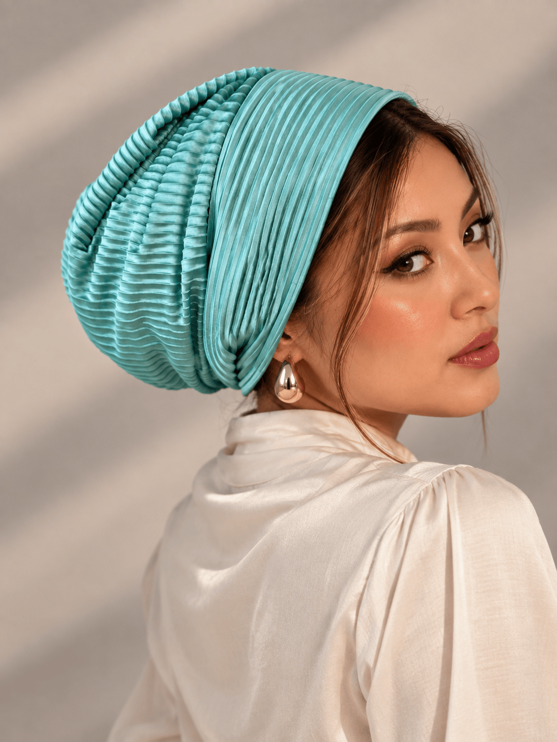 Beanie pleated - Pistach