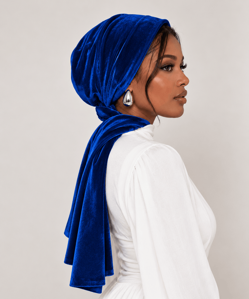 Beanie Velvet Straps - Royal Blue