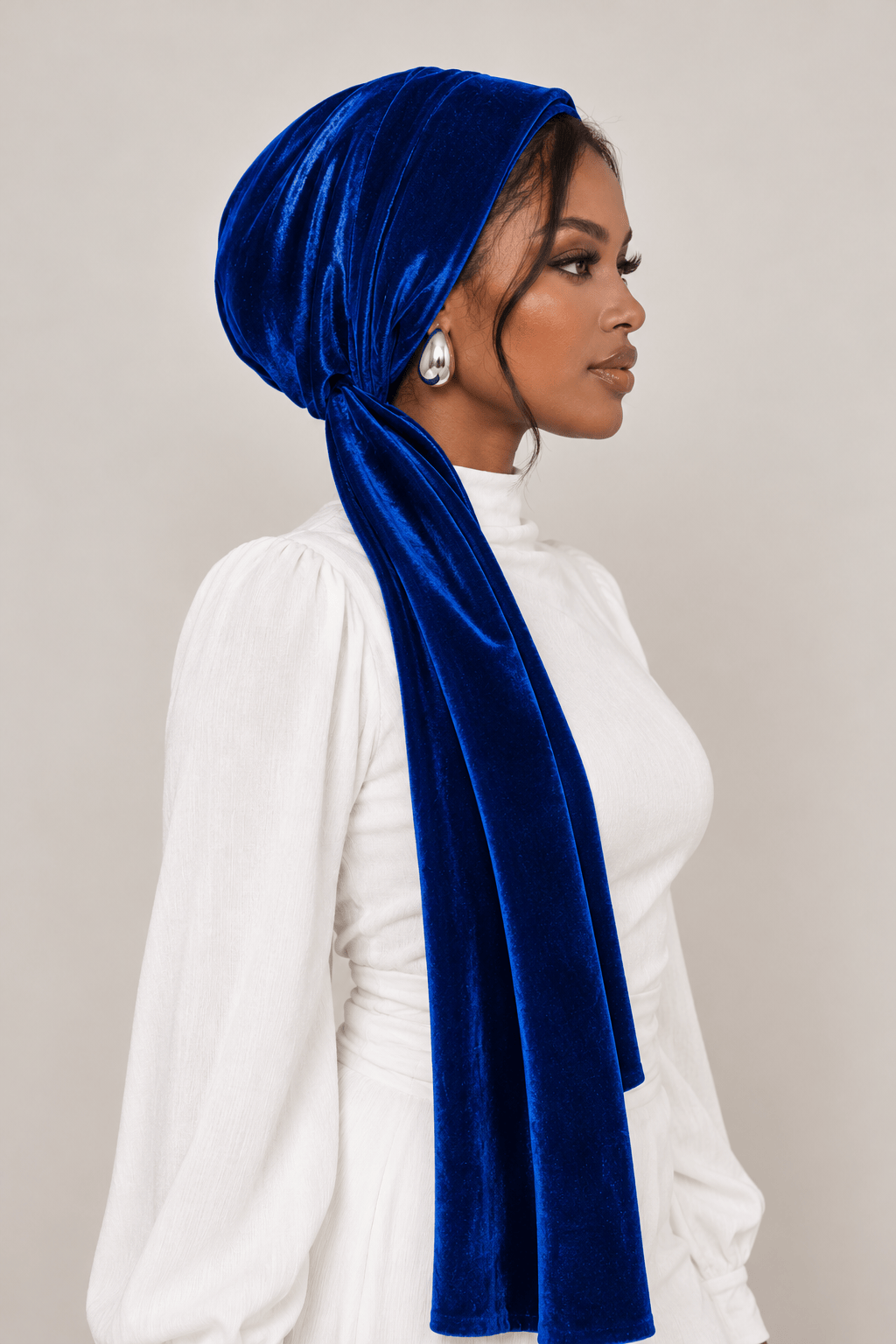 Beanie Velvet Straps - Royal Blue