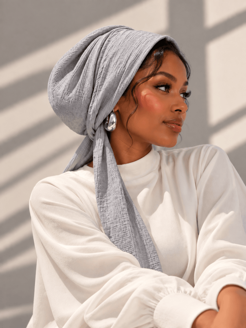 Beanie Wrap - Light Grey