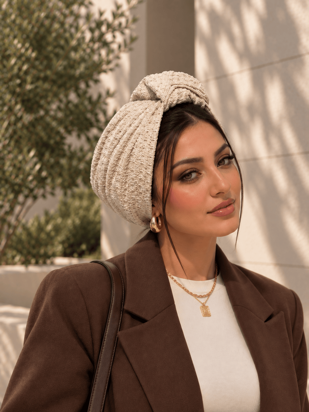Beanie knot - Almond