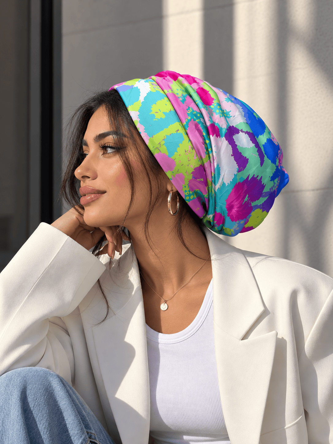 Beanie Satin - Colourful Day