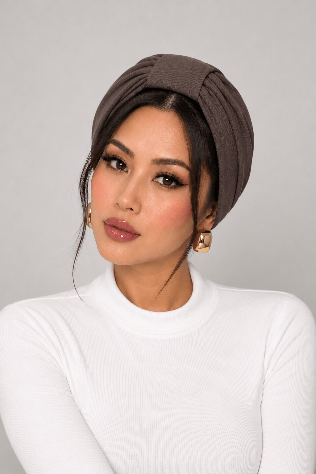 Turban Jersey Basic - Brown
