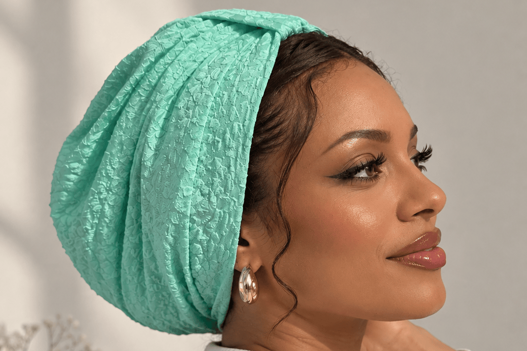 Turban Basic Printed Jersey - Pistachio