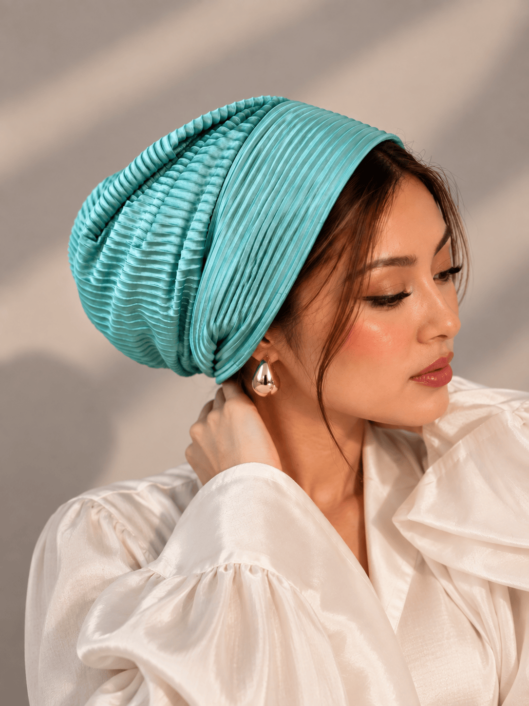Beanie pleated - Pistach
