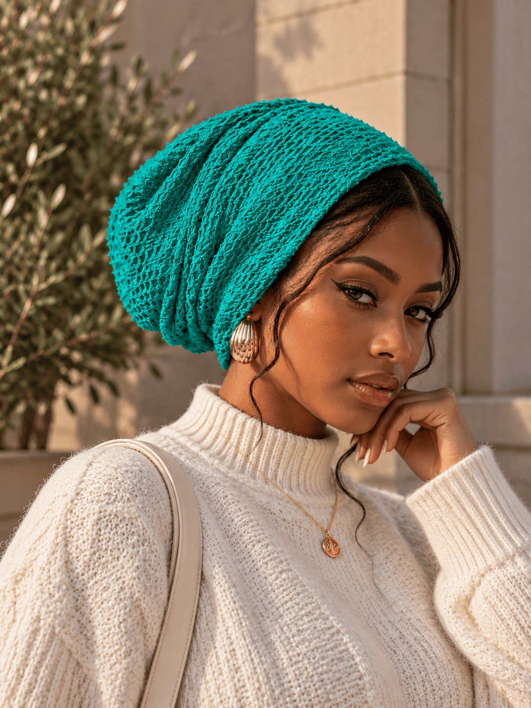 Beanie Ripped - Green