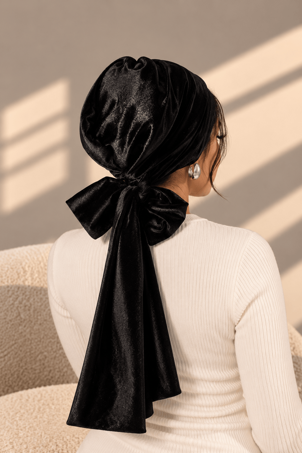 Beanie Velvet Straps - Black